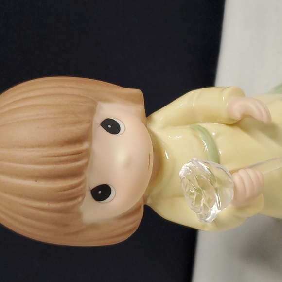 2008 Brunette Precious Moments Rose You Help Me Realize That Life Is Full.... - Picture 2 of 11